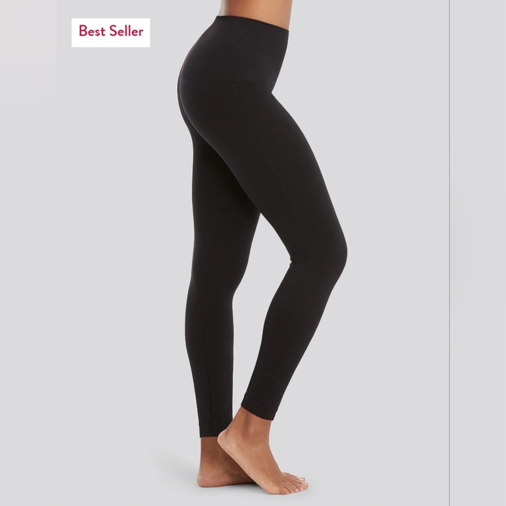 🌜 SPANX NWT Look at Me Know Seamless Leggings | Very Black | size Small